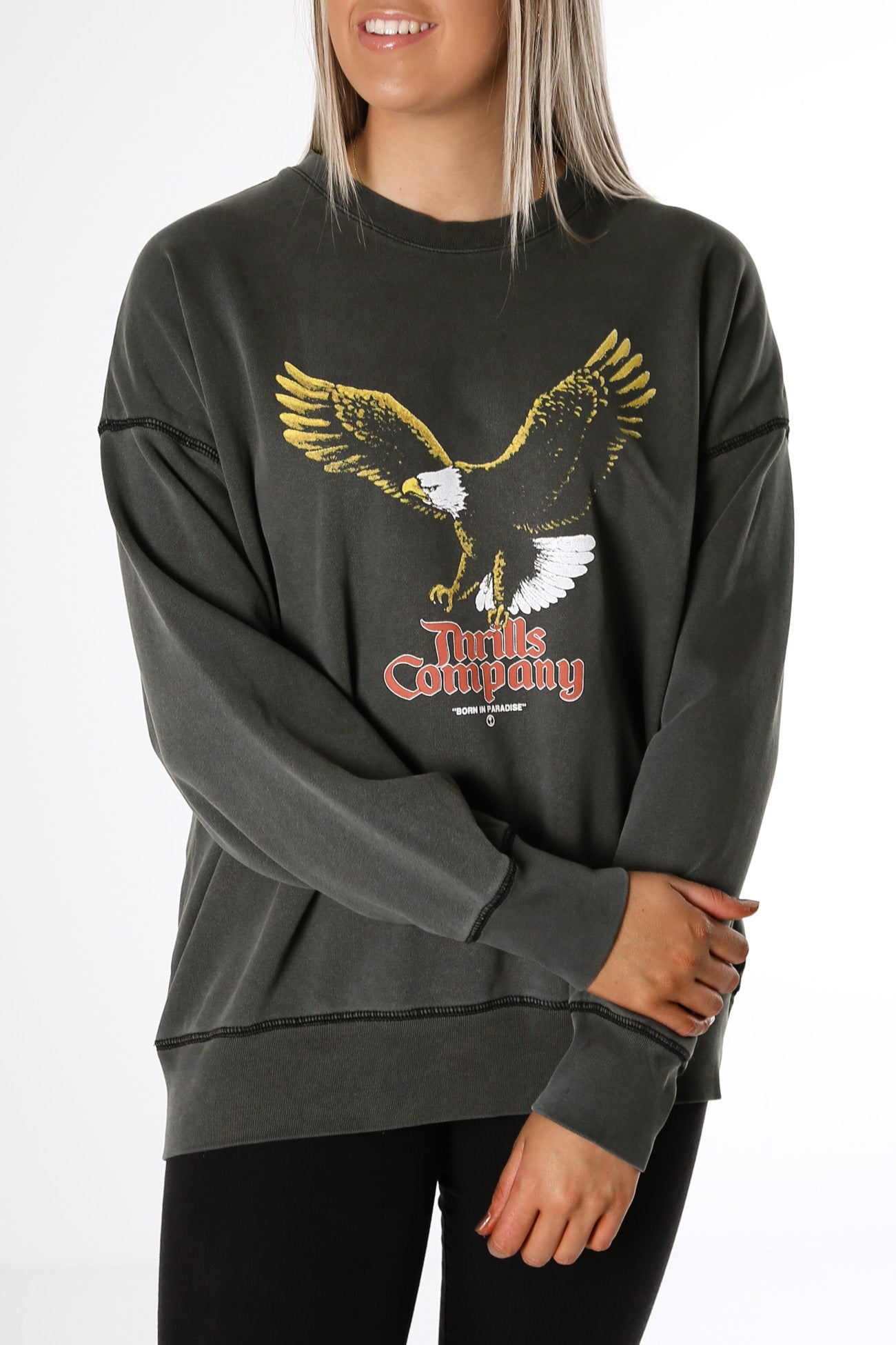 Rapture Slouch Crew Merch Black