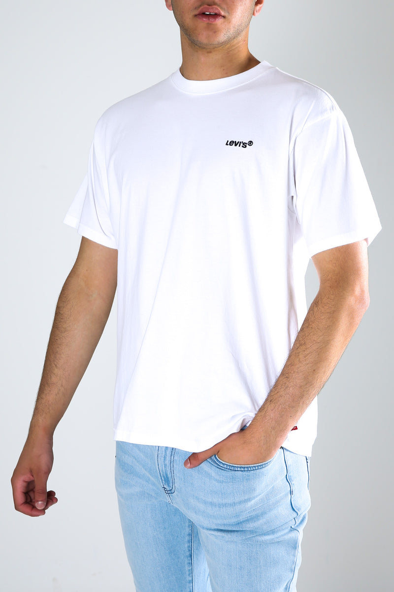 Levi's t shirt white 2025 red