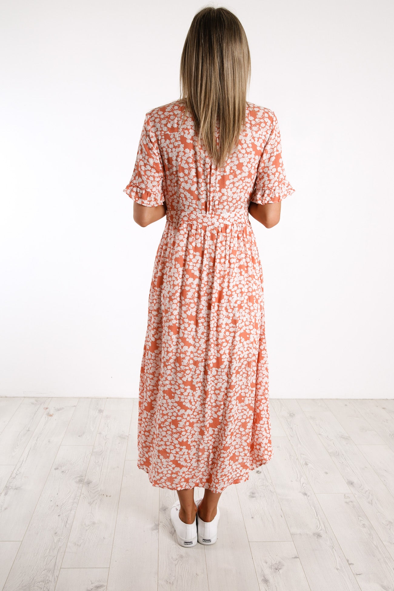 Leave Me Lonely Dress Orange