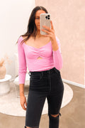Remi Long Sleeve Top Pink