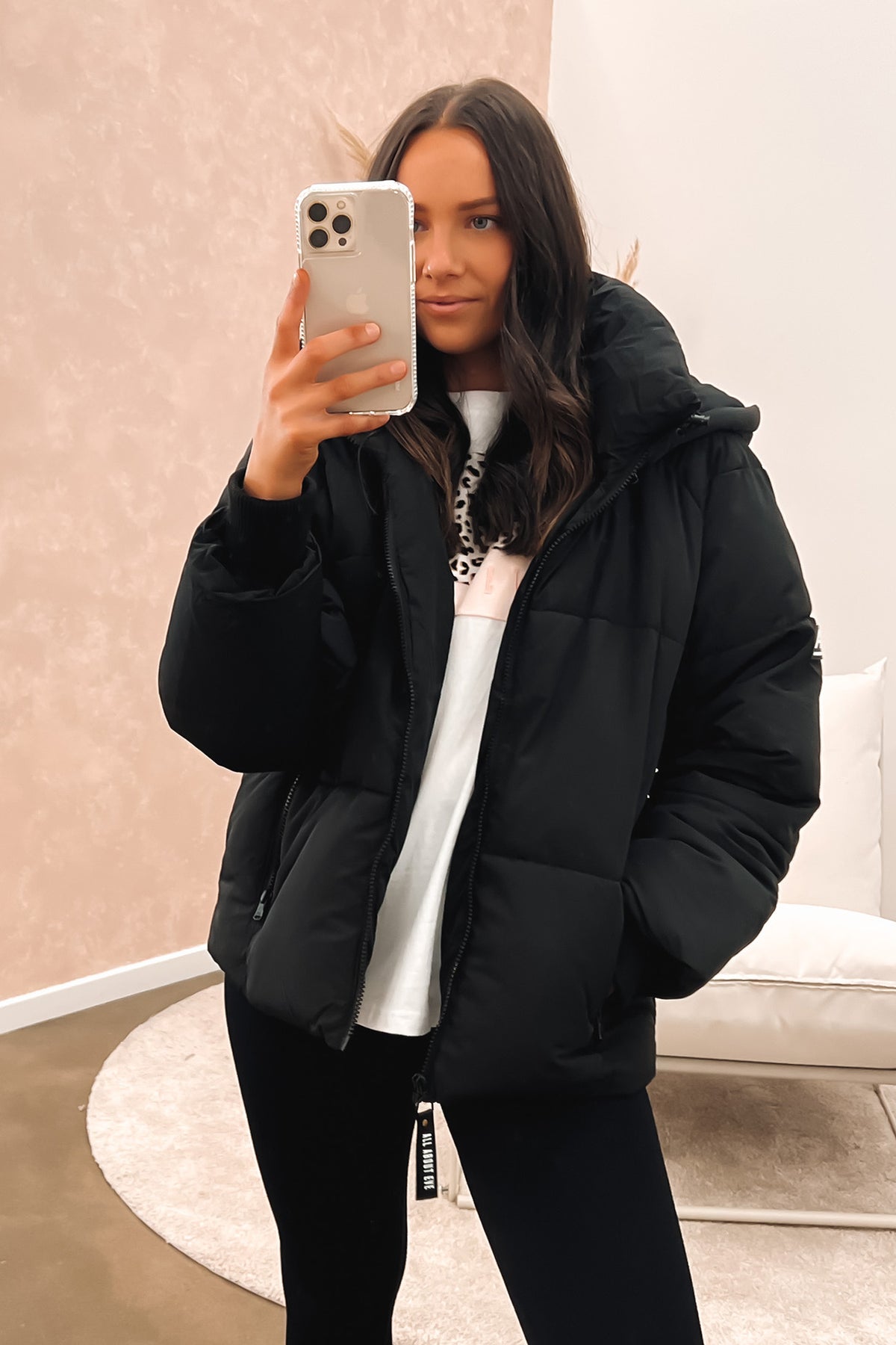 Remi Luxe Puffer Black Jean Jail