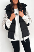 Remi Luxe Puffer Vest Black