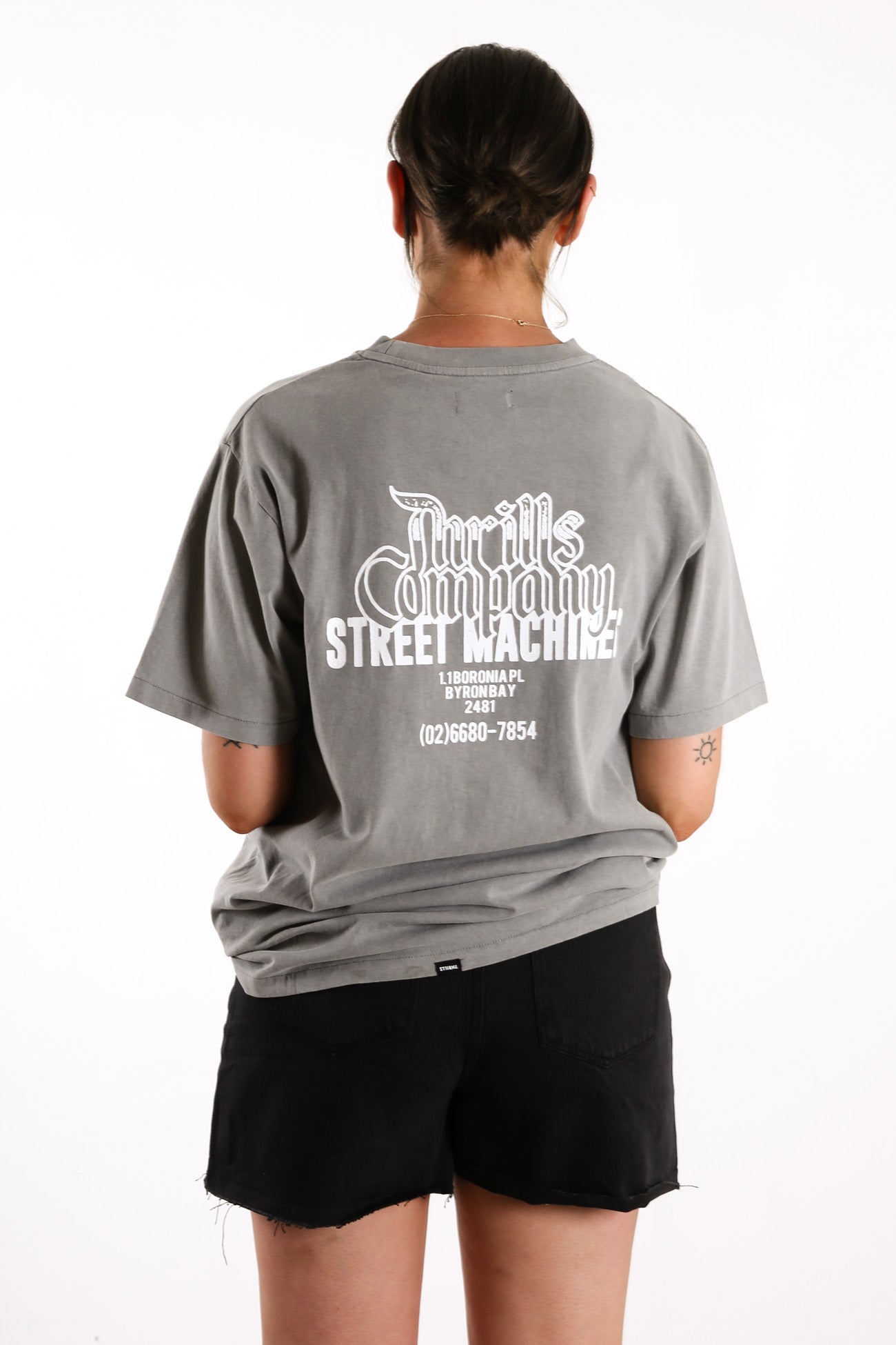 Retribution Merch Tee Washed Grey