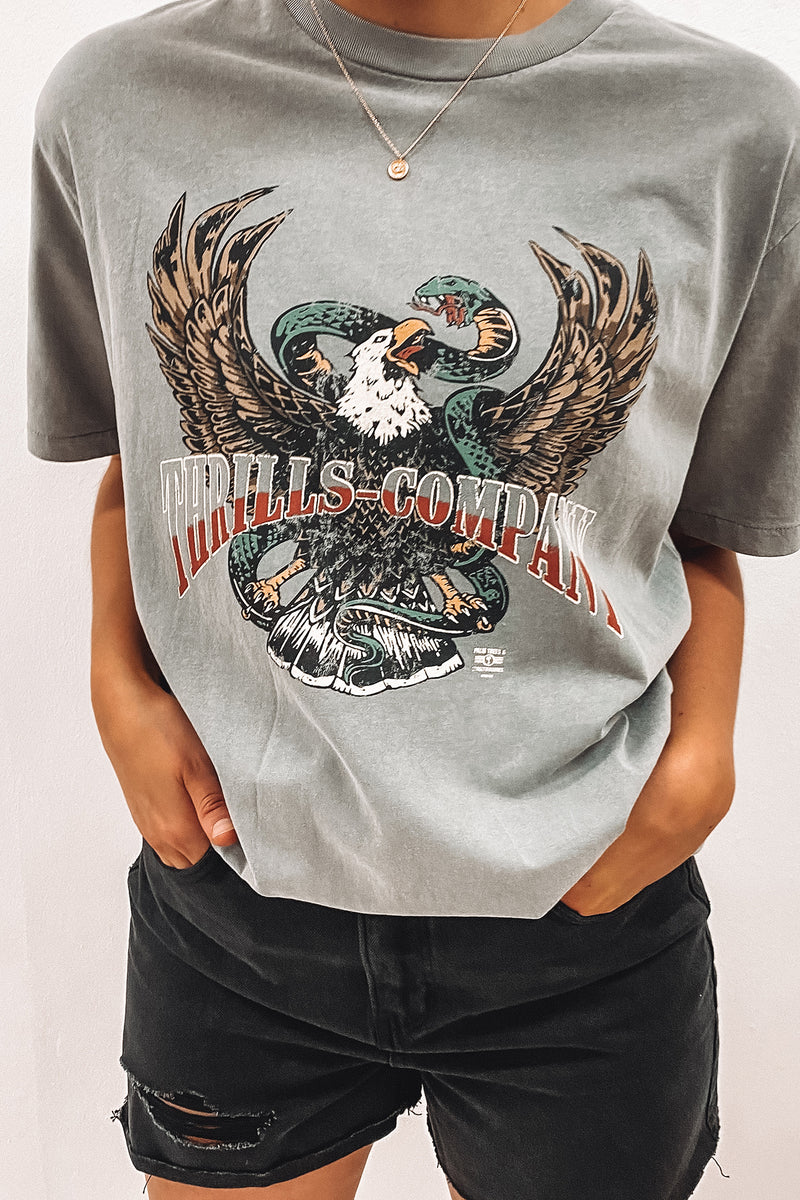 Retribution Merch Tee Washed Grey