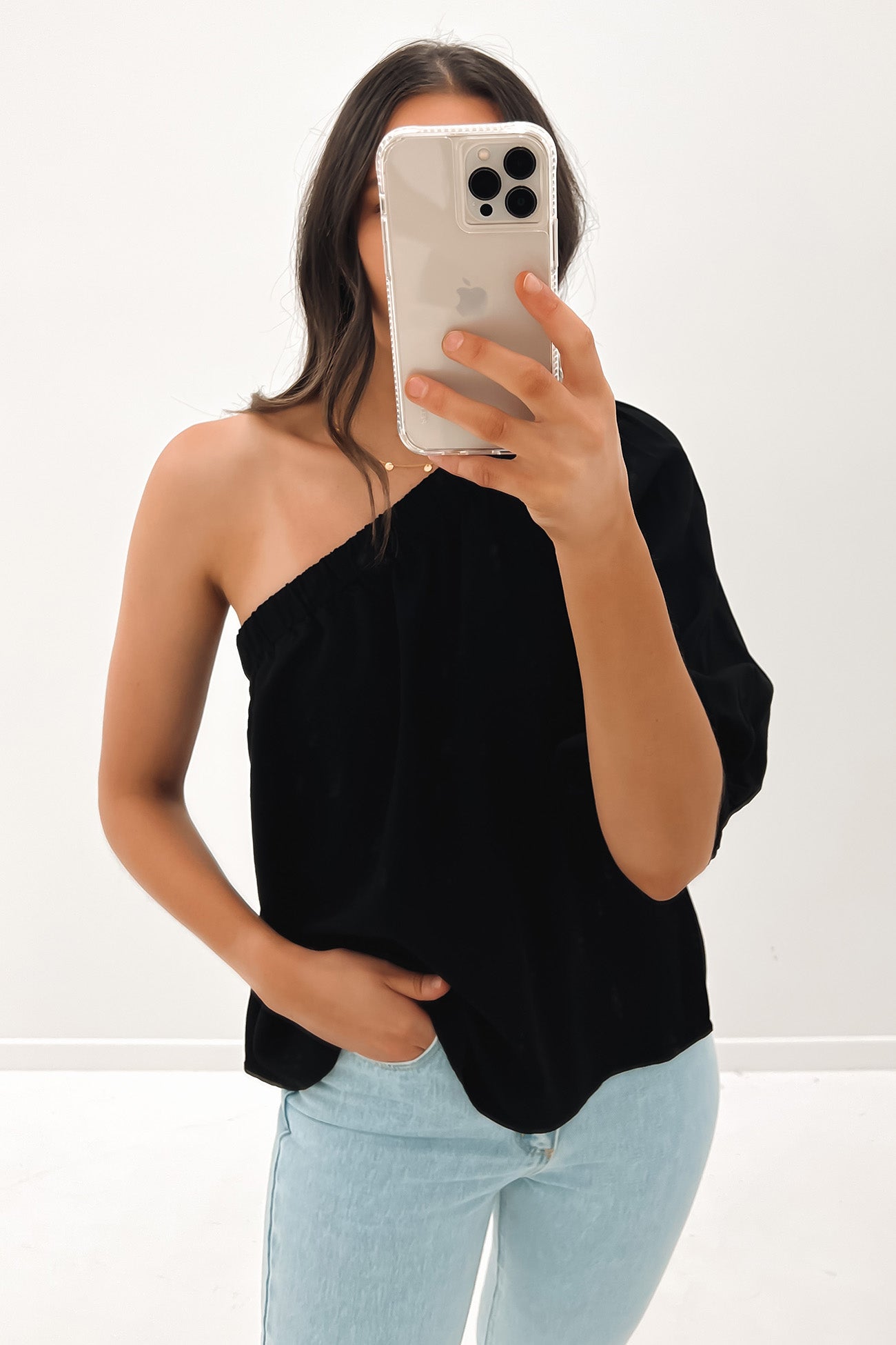 Roman Top Black