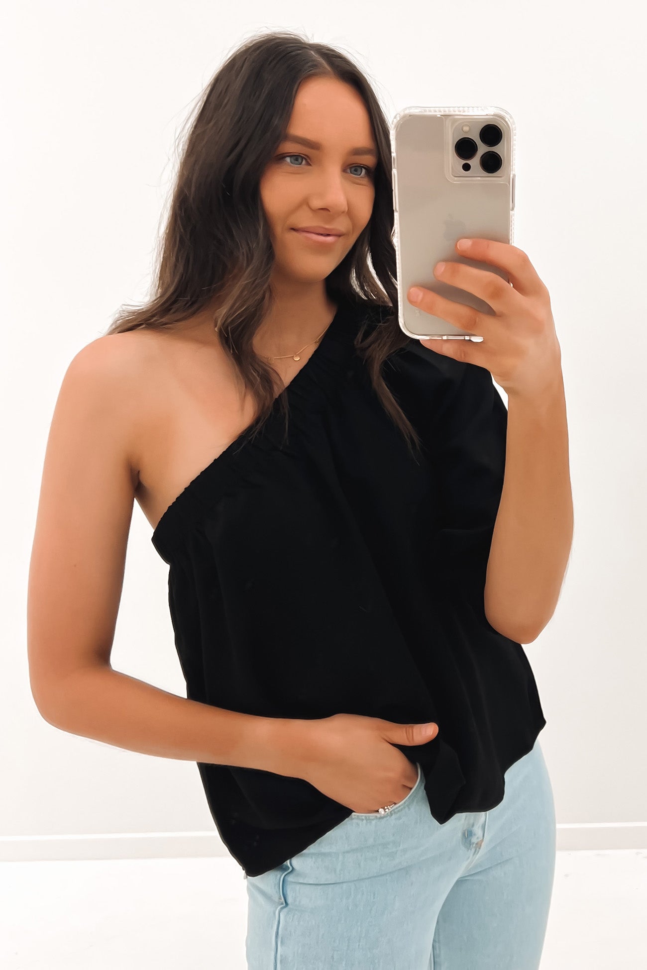 Roman Top Black