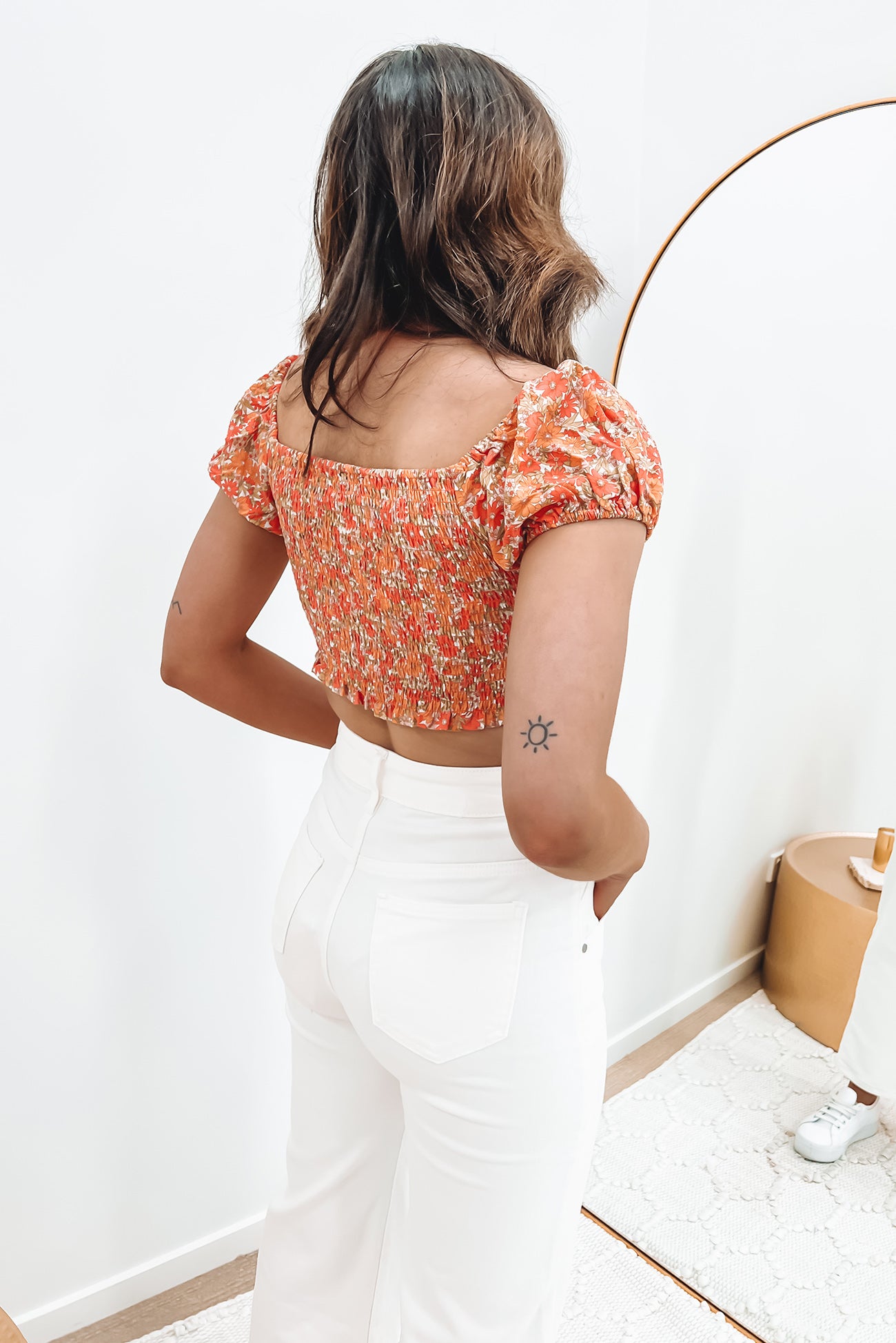 Ruby Floral Top Print