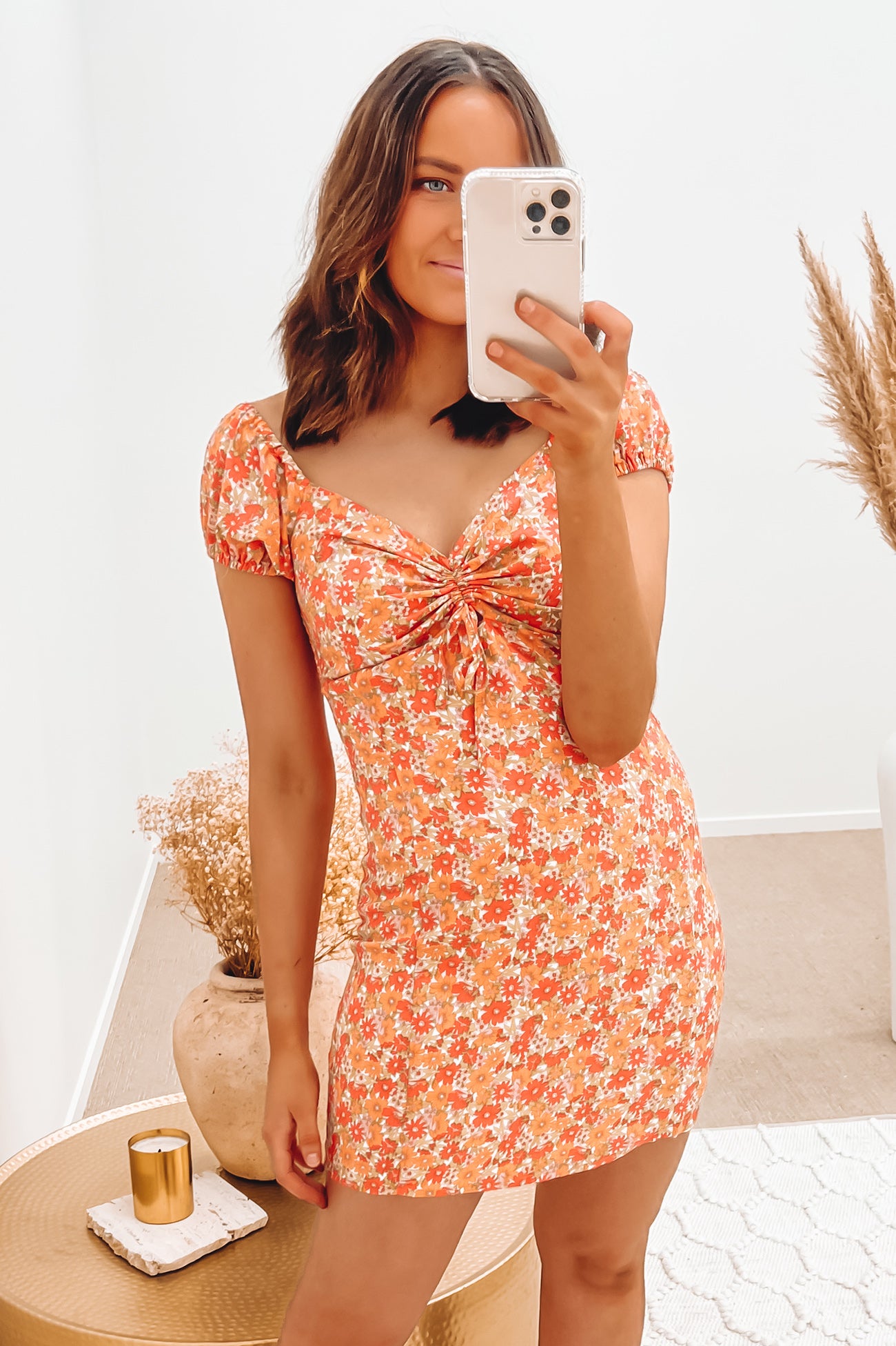 Ruby Floral Shirred Dress Print