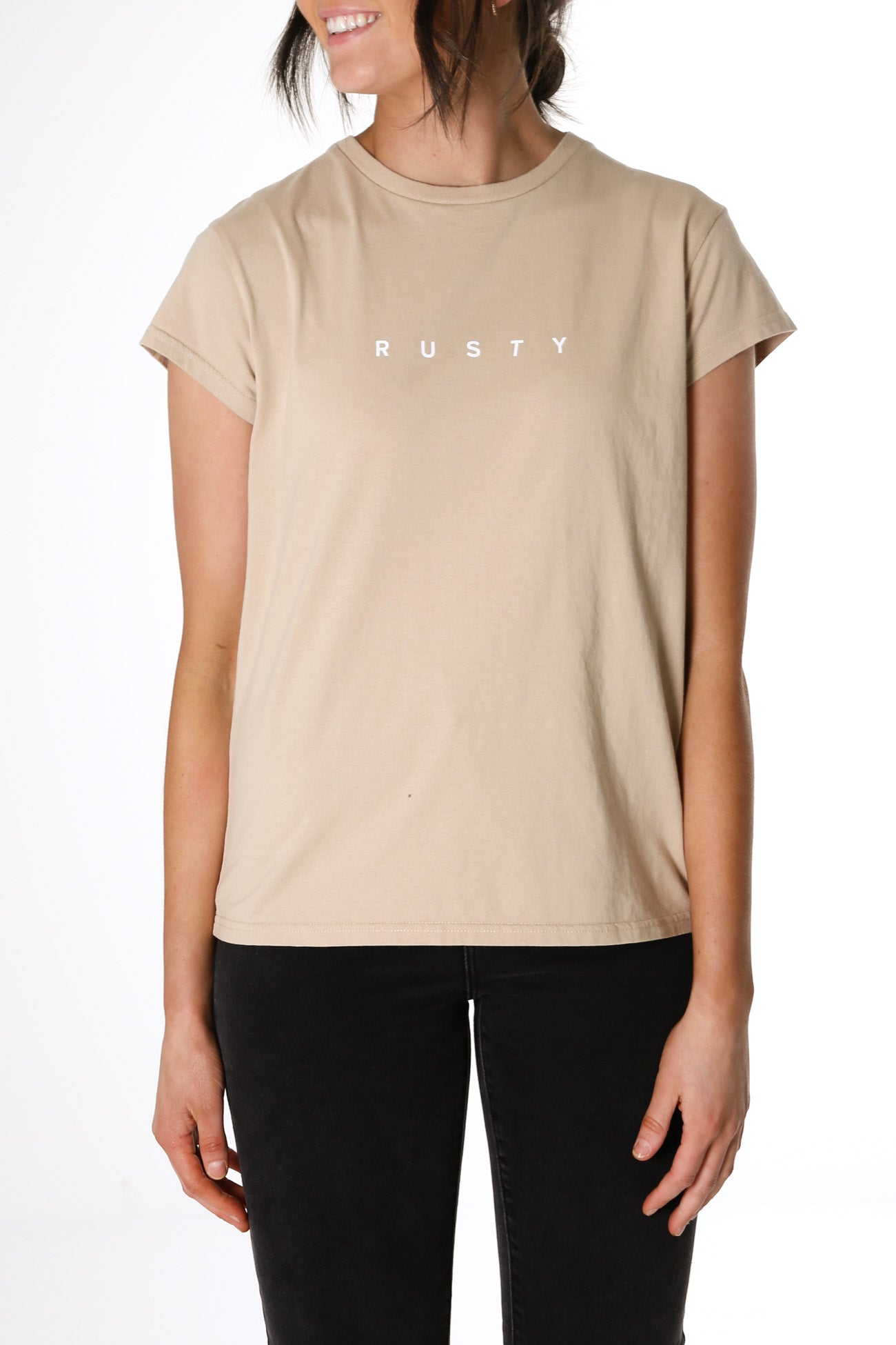 Rusty Essentials Classic Slim Tee Light Fennel