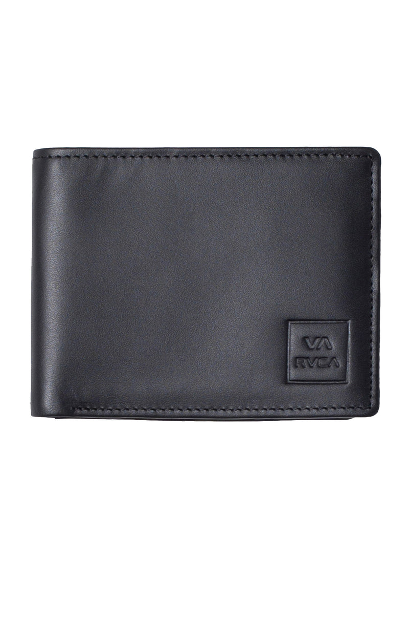 Cedar Bi-Fold Leather Wallet Black