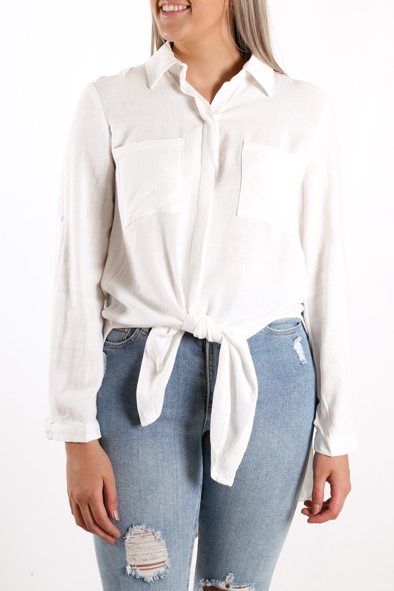 Say Something Shirt White