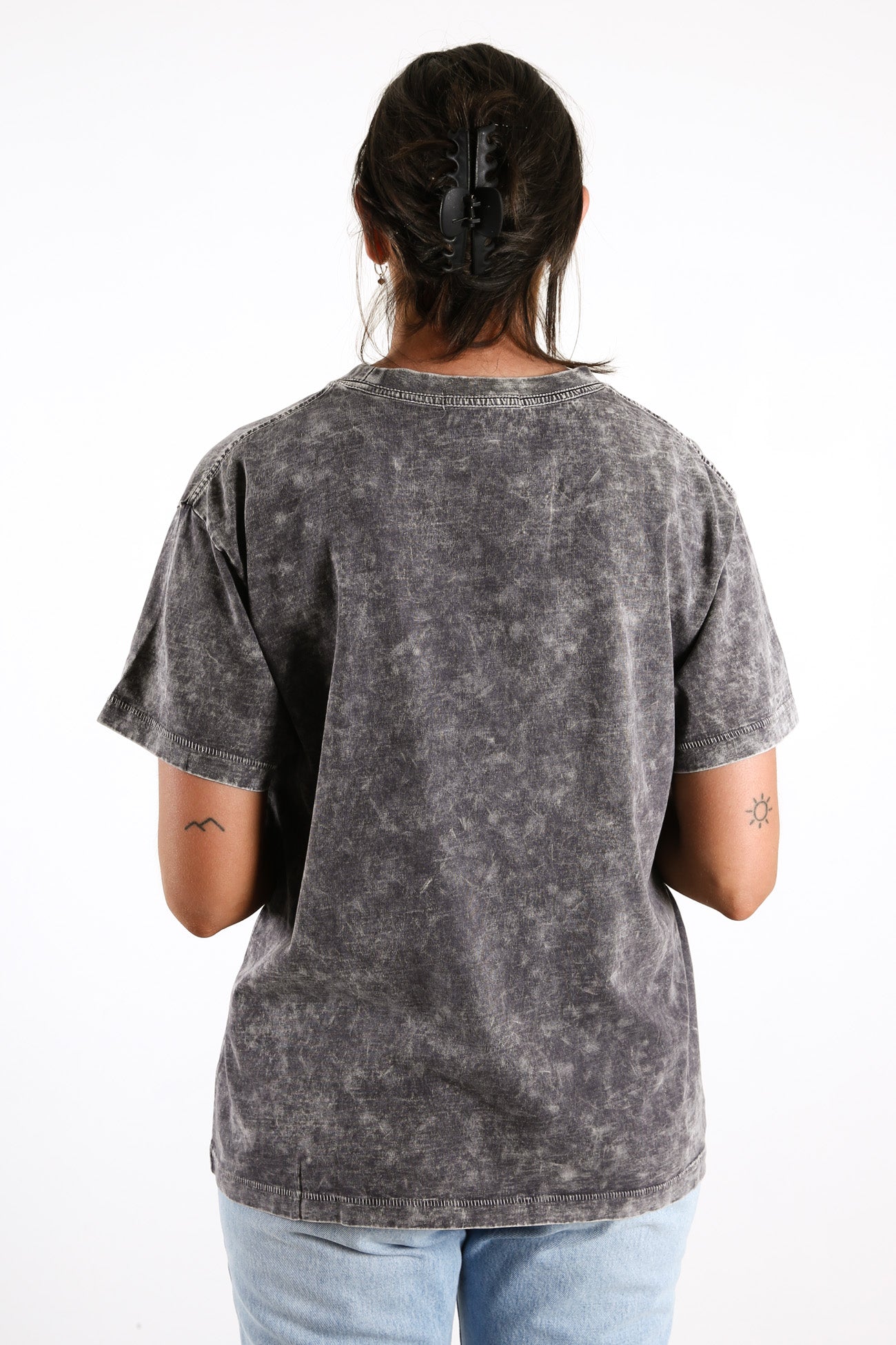 Script Logo Tee Washed Stone