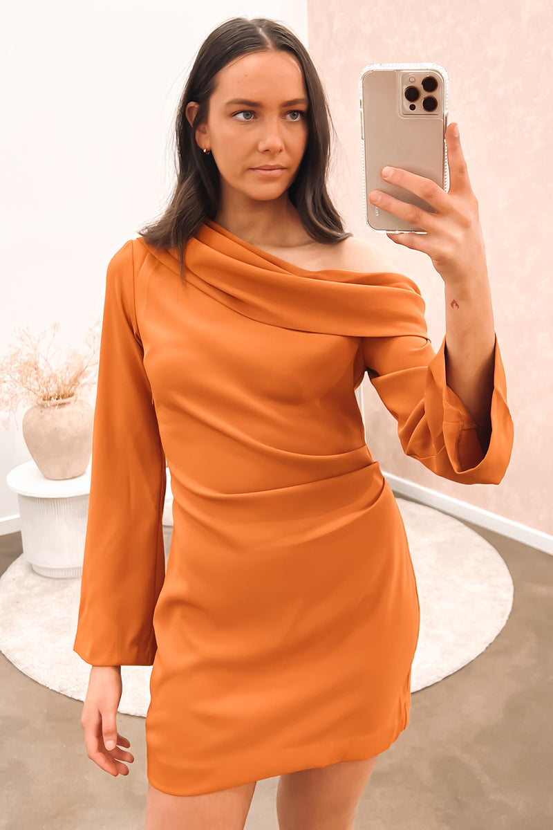 Sense Of You Mini Dress Orange