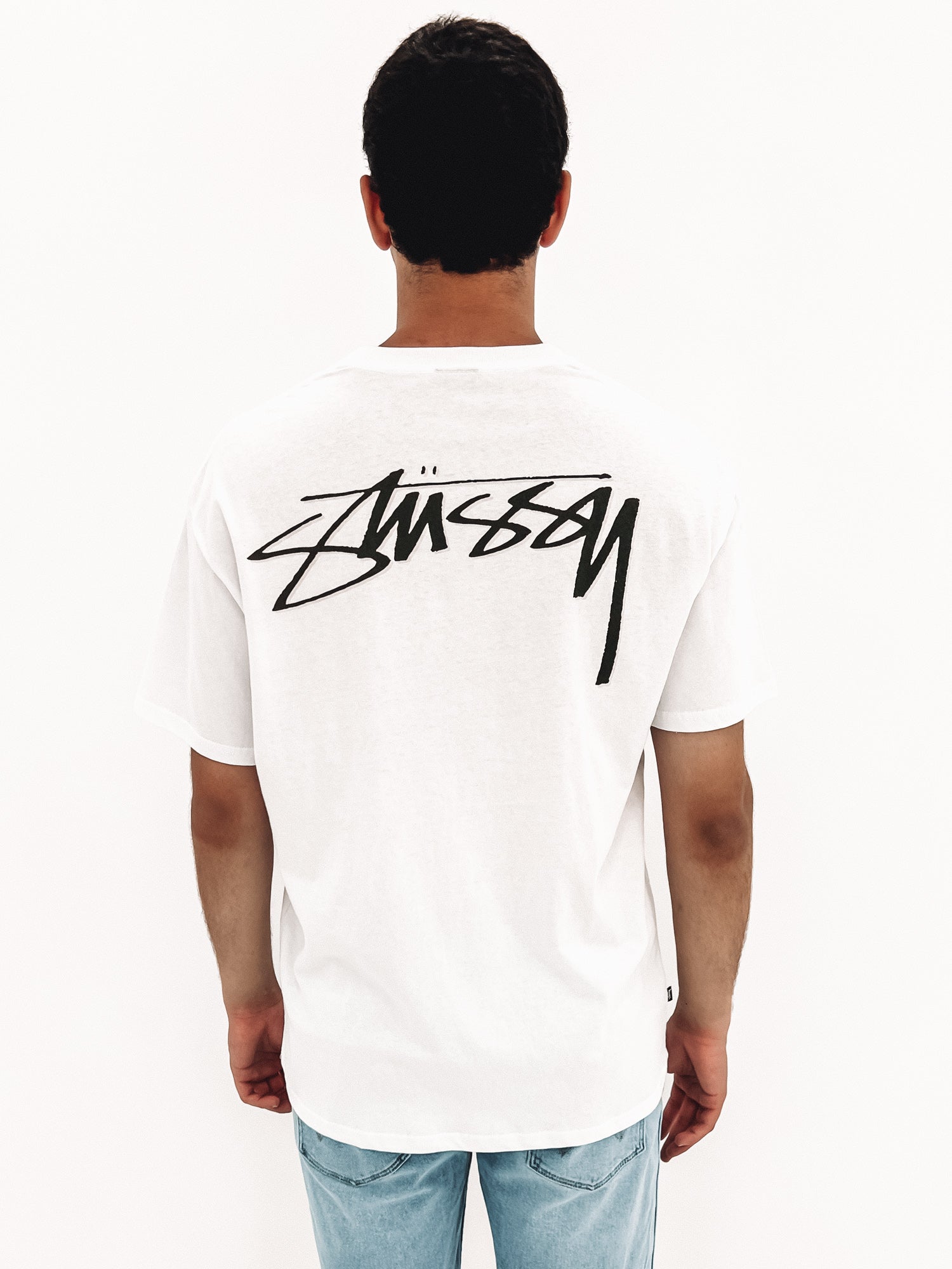 Shadow Script Short Sleeve True White