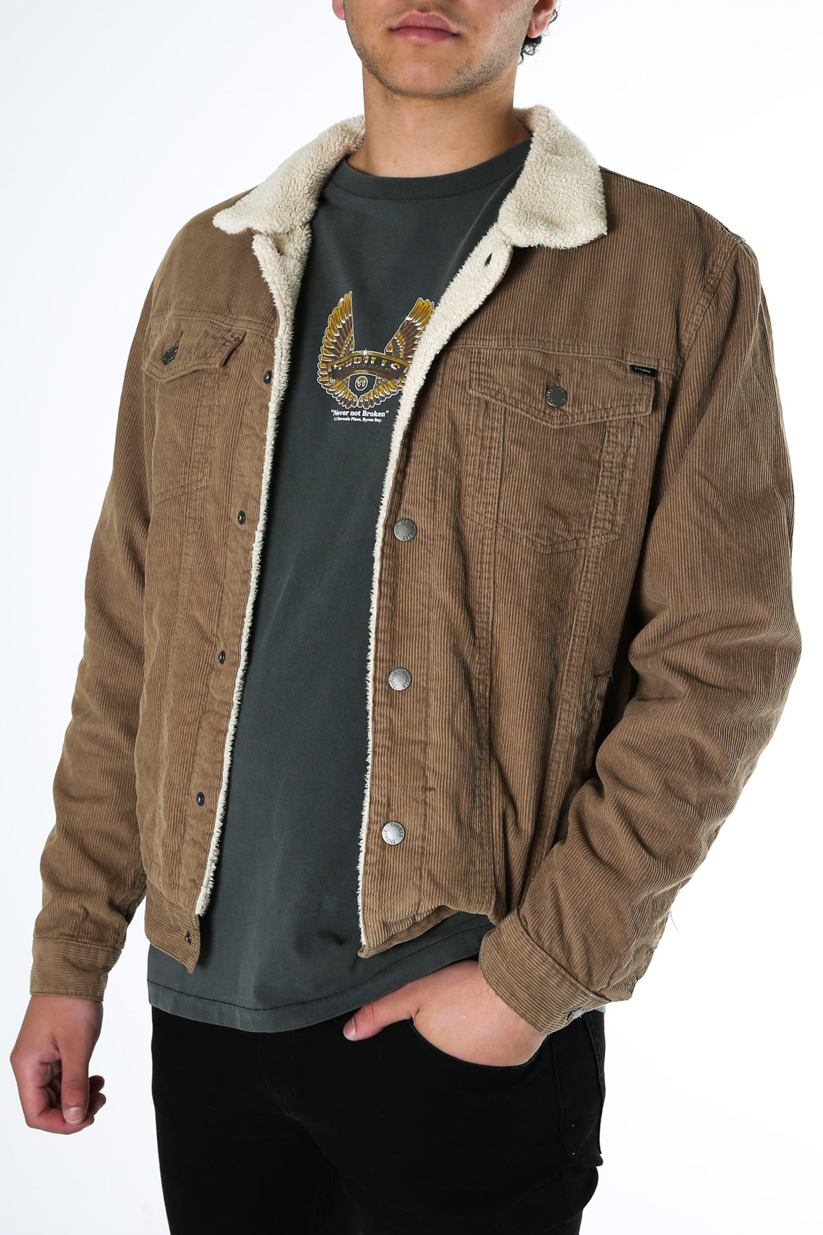 Cord jean jacket hot sale
