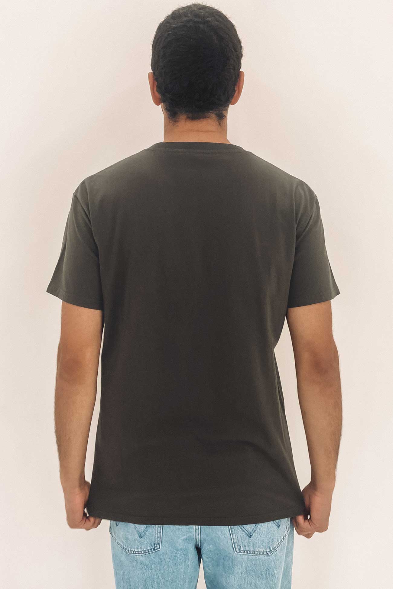 Short Cut Short Sleeve Tee Charcoal