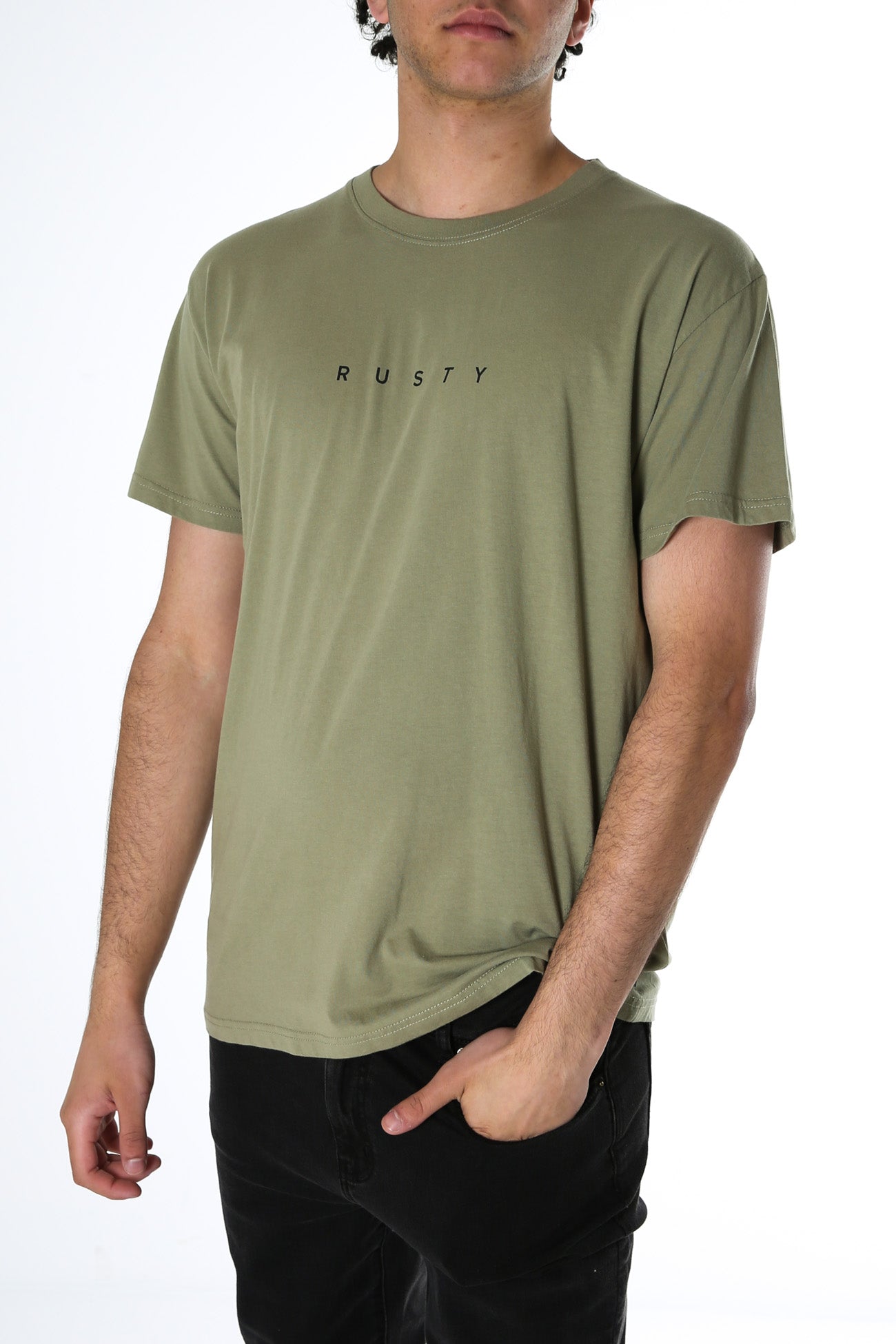 Short Cut Short Sleeve Tee Covert Green