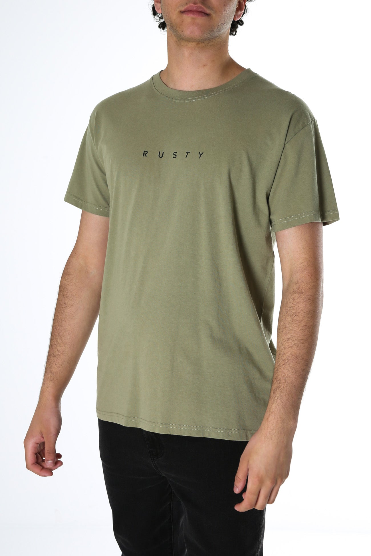 Short Cut Short Sleeve Tee Covert Green