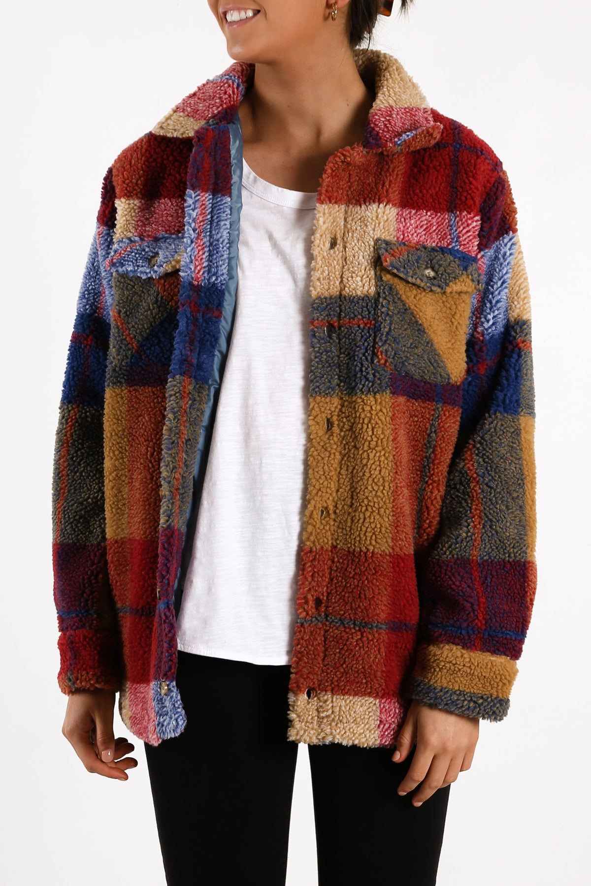 Silent Sherpa Jacket Multi - Jean Jail