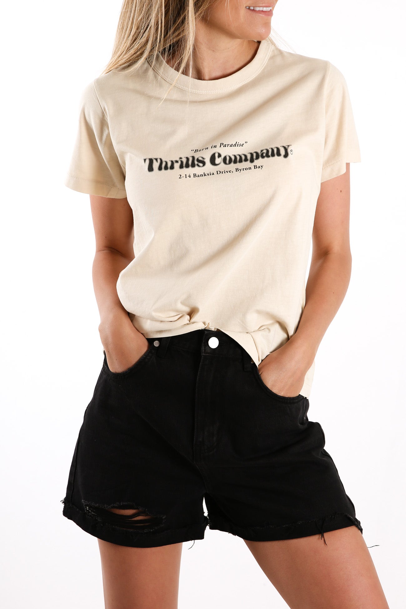 Silo Relaxed Tee Thrift White