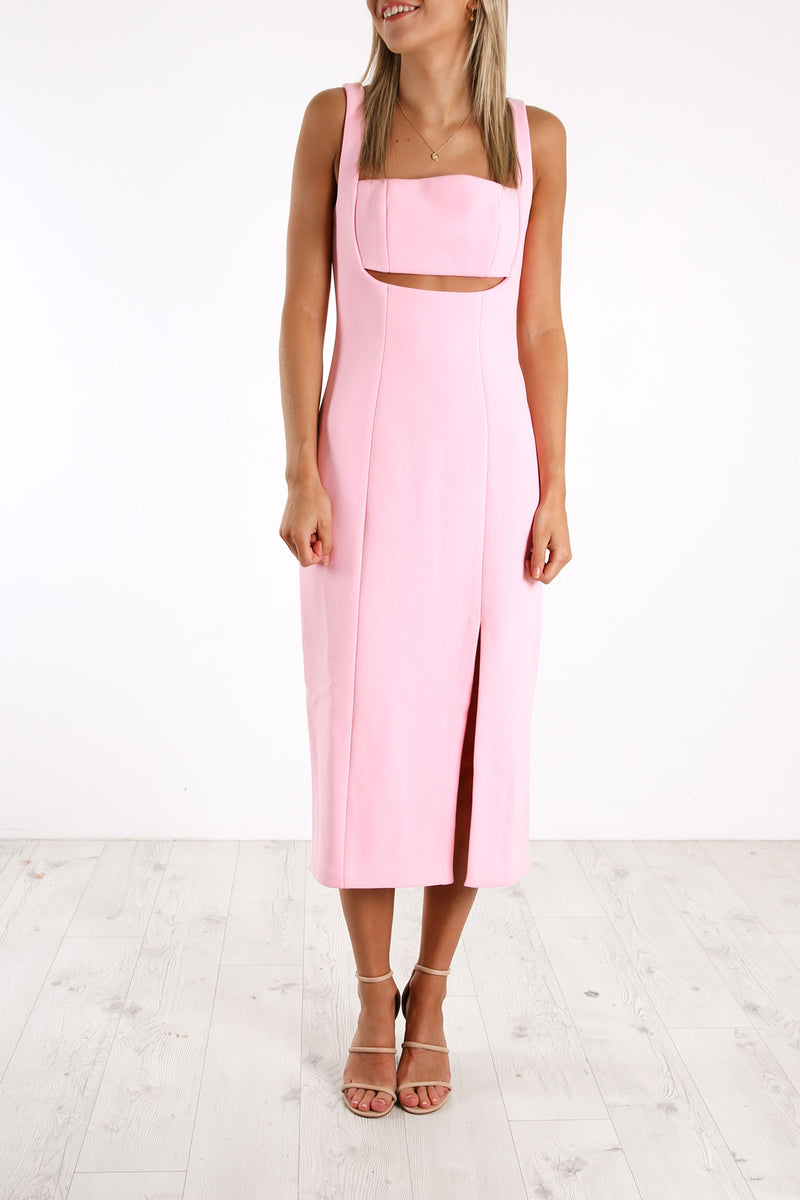 Simonetta Midi Dress Sugar Pink