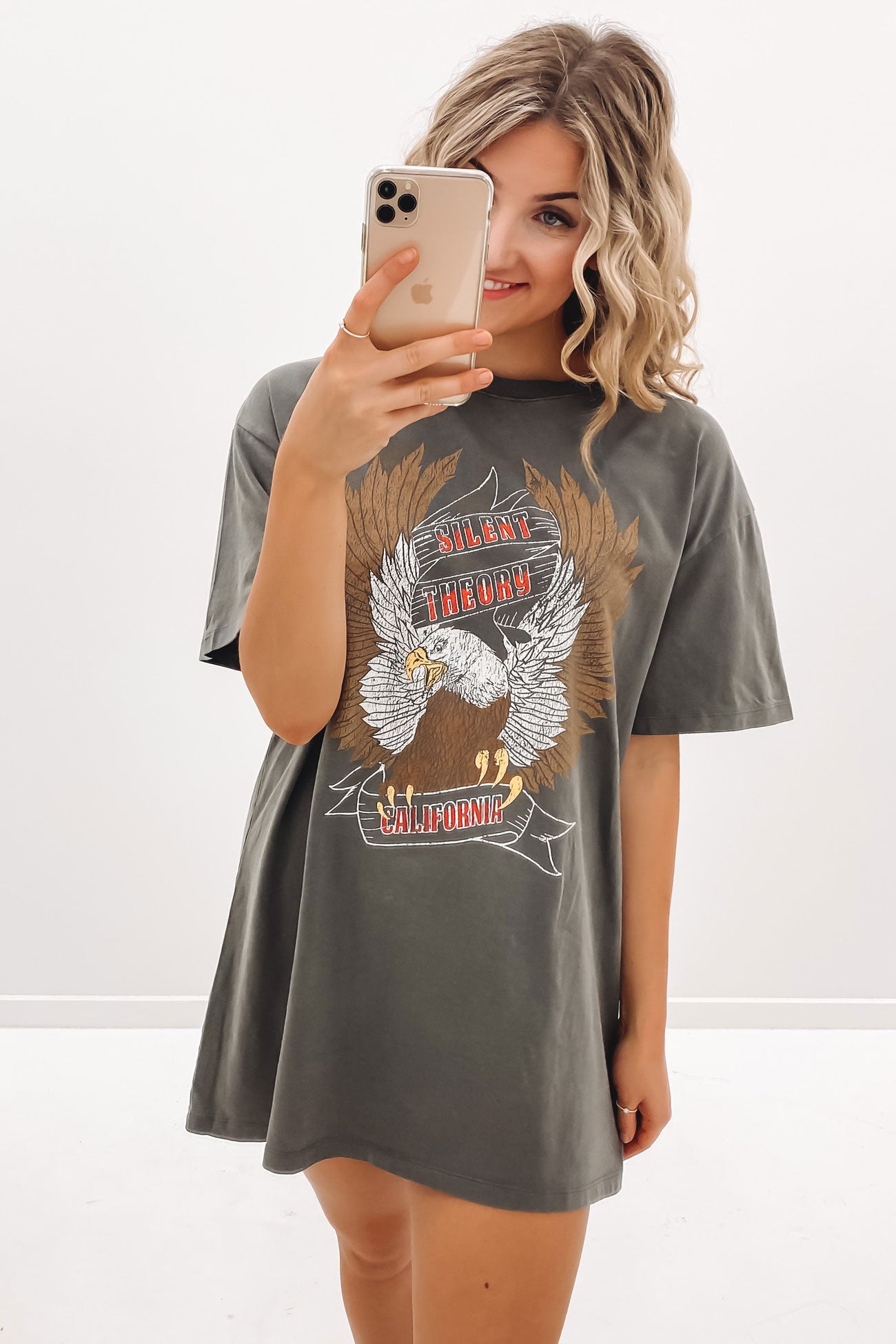 Soar Tee Dress Coal