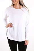 Society Long Sleeve Tee White