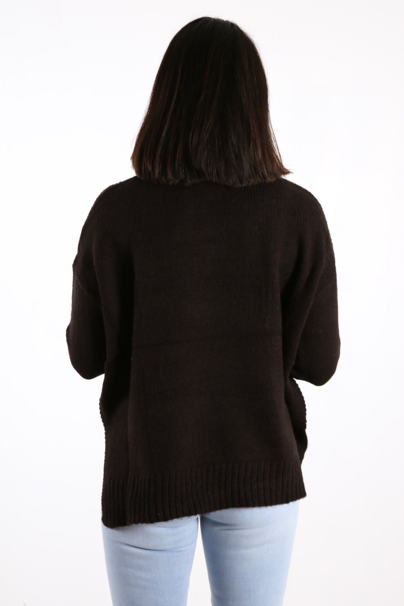 Softie Roll Neck Sweater Black