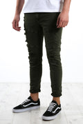 Soho Jean Trashed Khaki