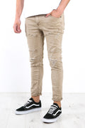 Soho Jean Trashed Khaki