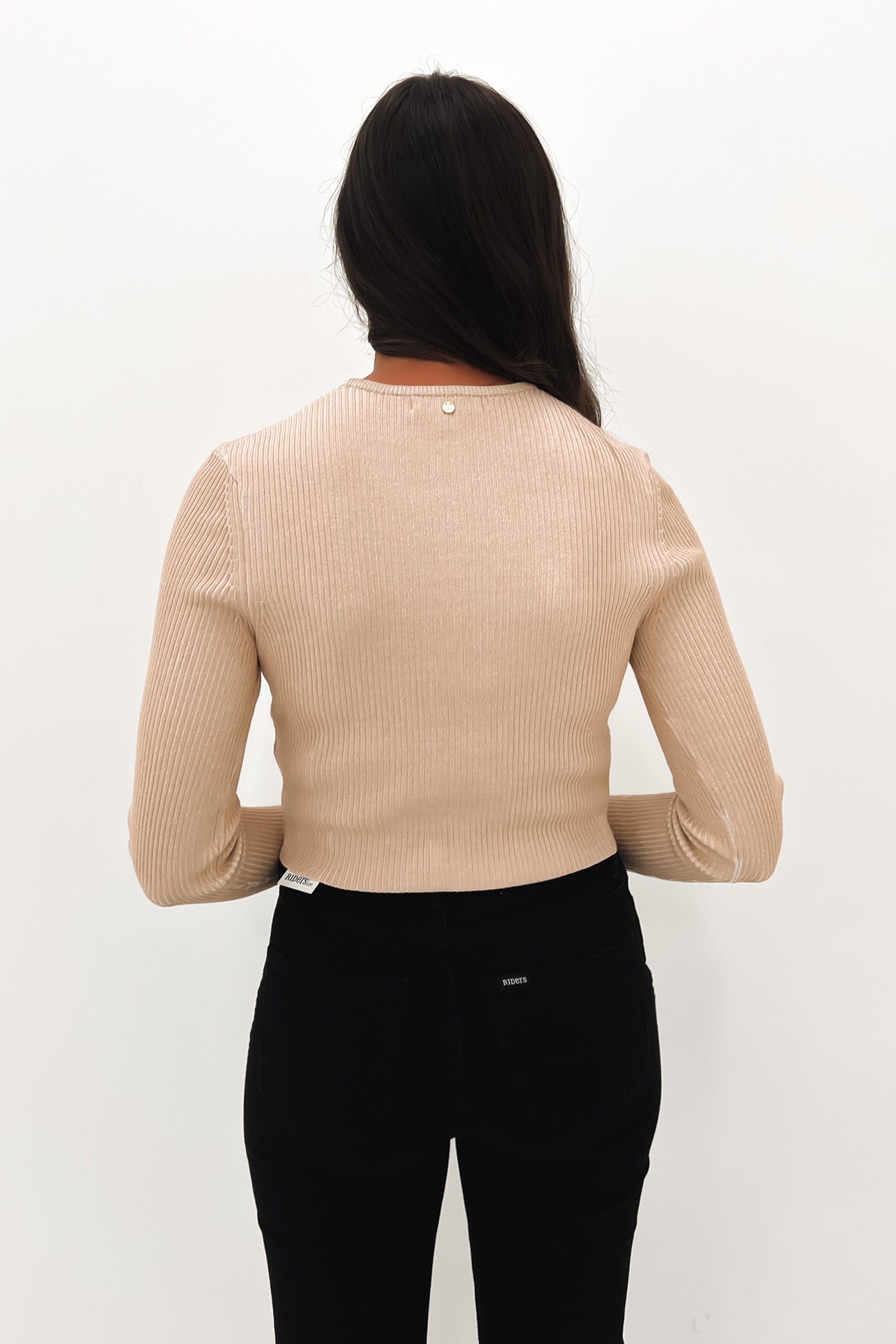 Solace Long Sleeve Knitted Top Oatmilk