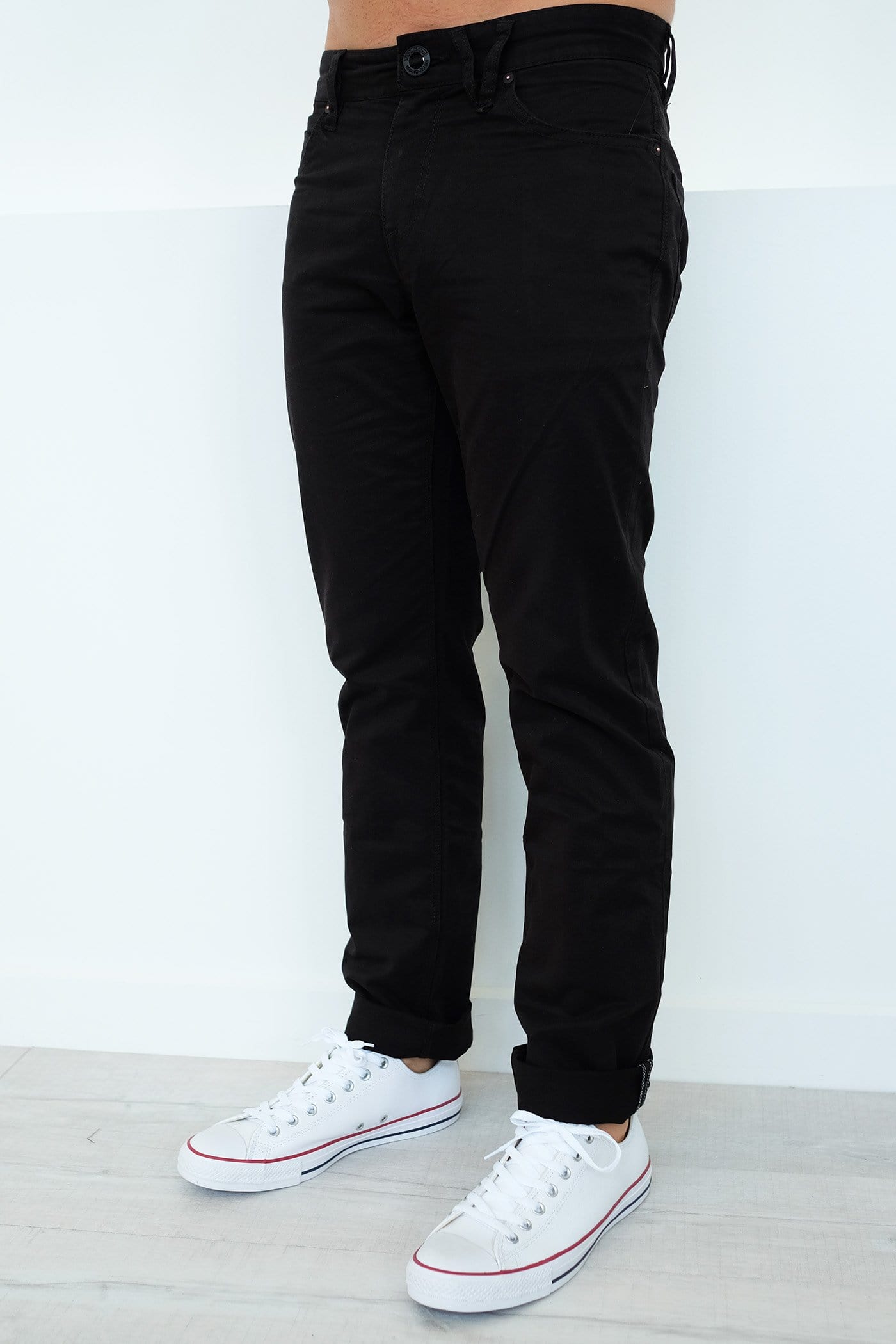 Solver Lite 5 Pocket Pant Black Volcom - Jean Jail