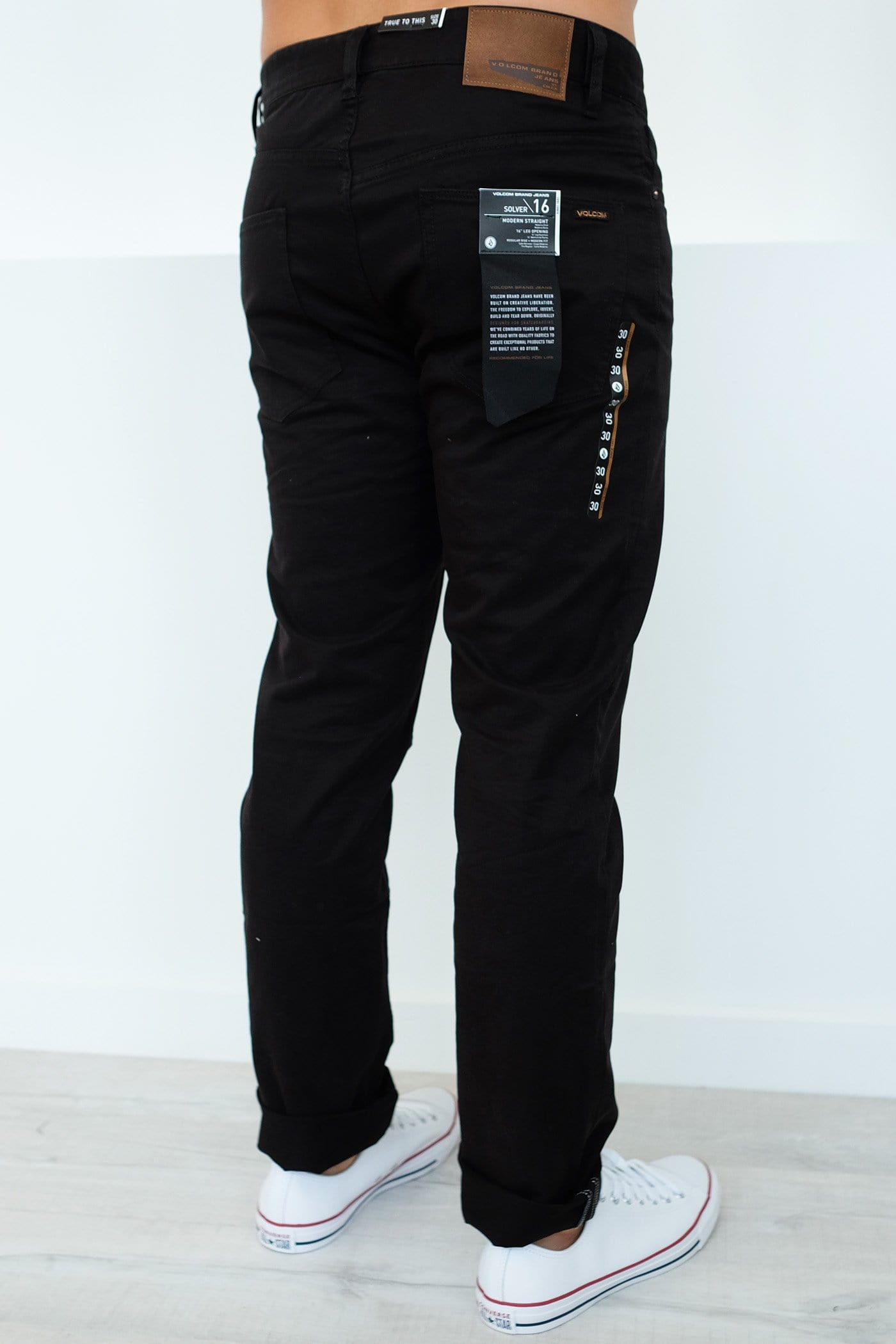 Solver Lite 5 Pocket Pant Black Volcom - Jean Jail