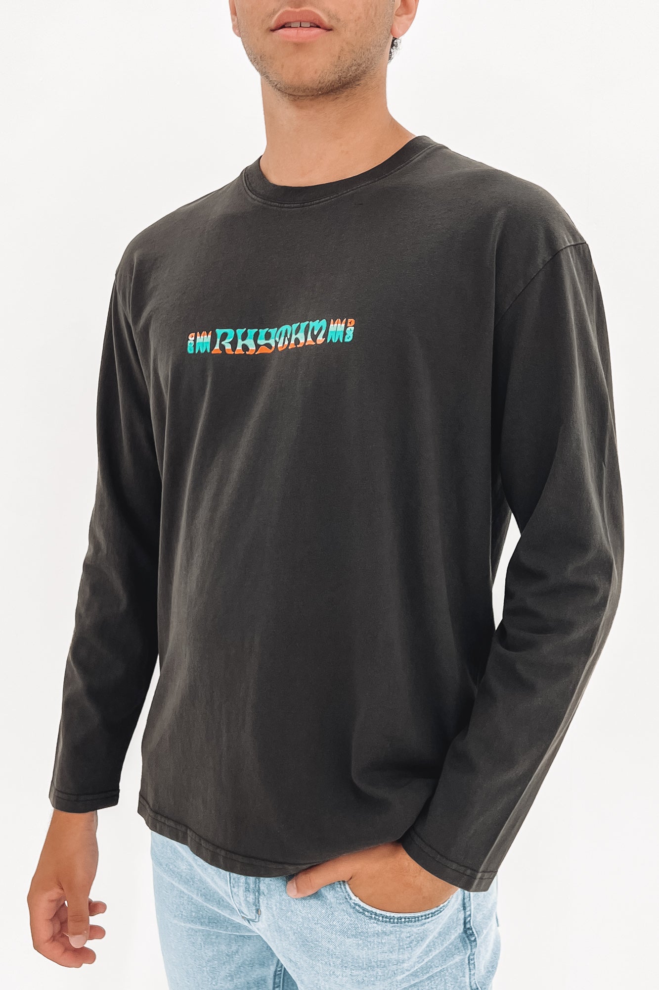 Sonic Long Sleeve Vintage T-Shirt Vintage Black