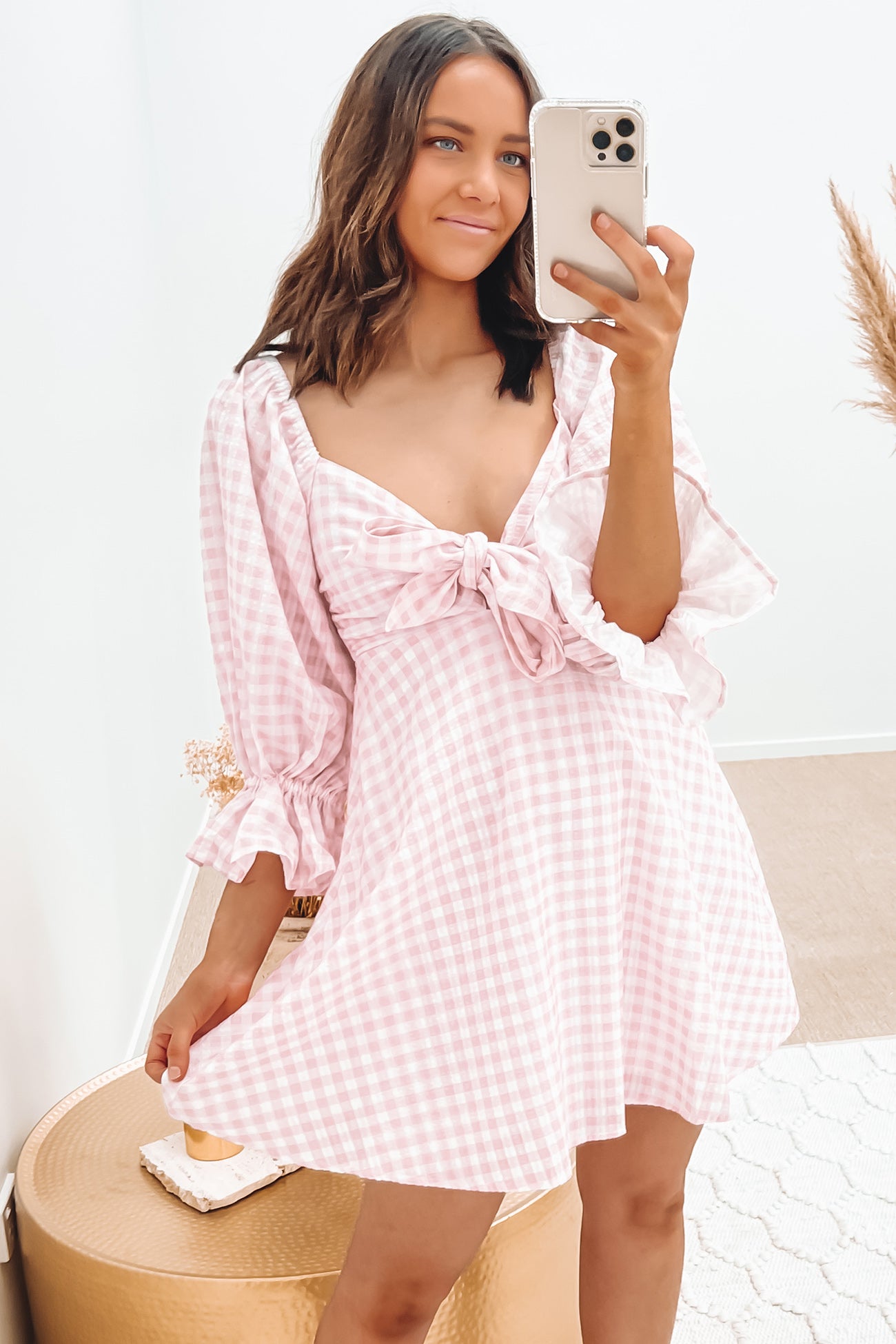 Sonny Dress Pink Gingham
