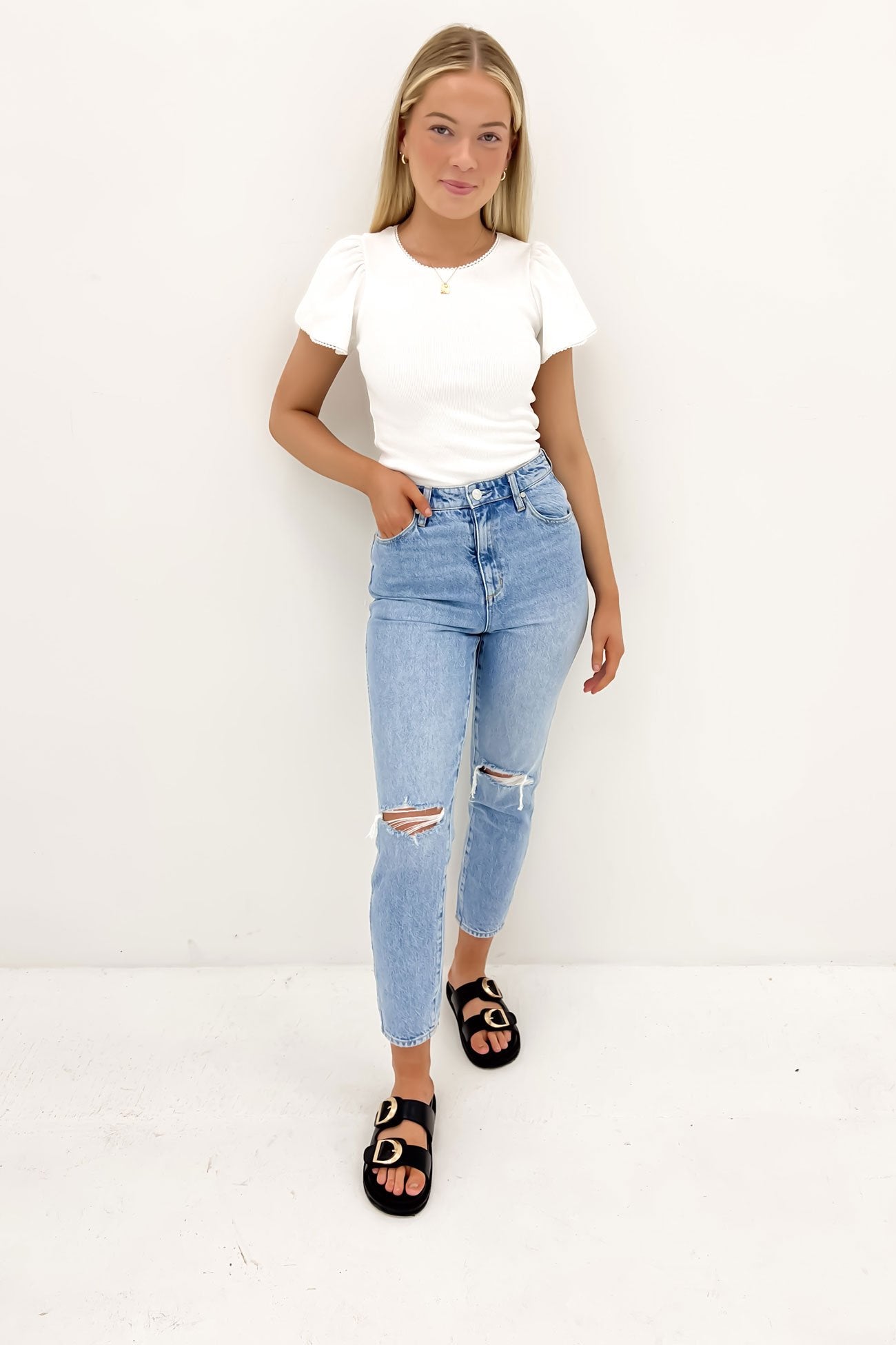 Sophia Top White