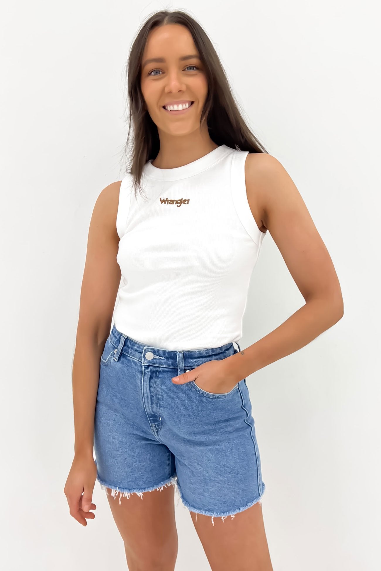 Staple Rib Tank Vintage White