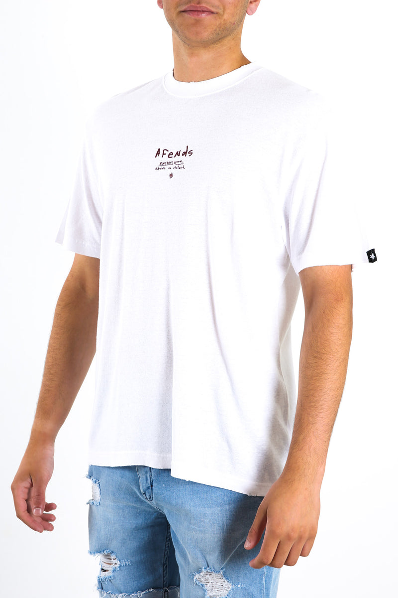 Static To Violent Hemp Retro Fit Tee White