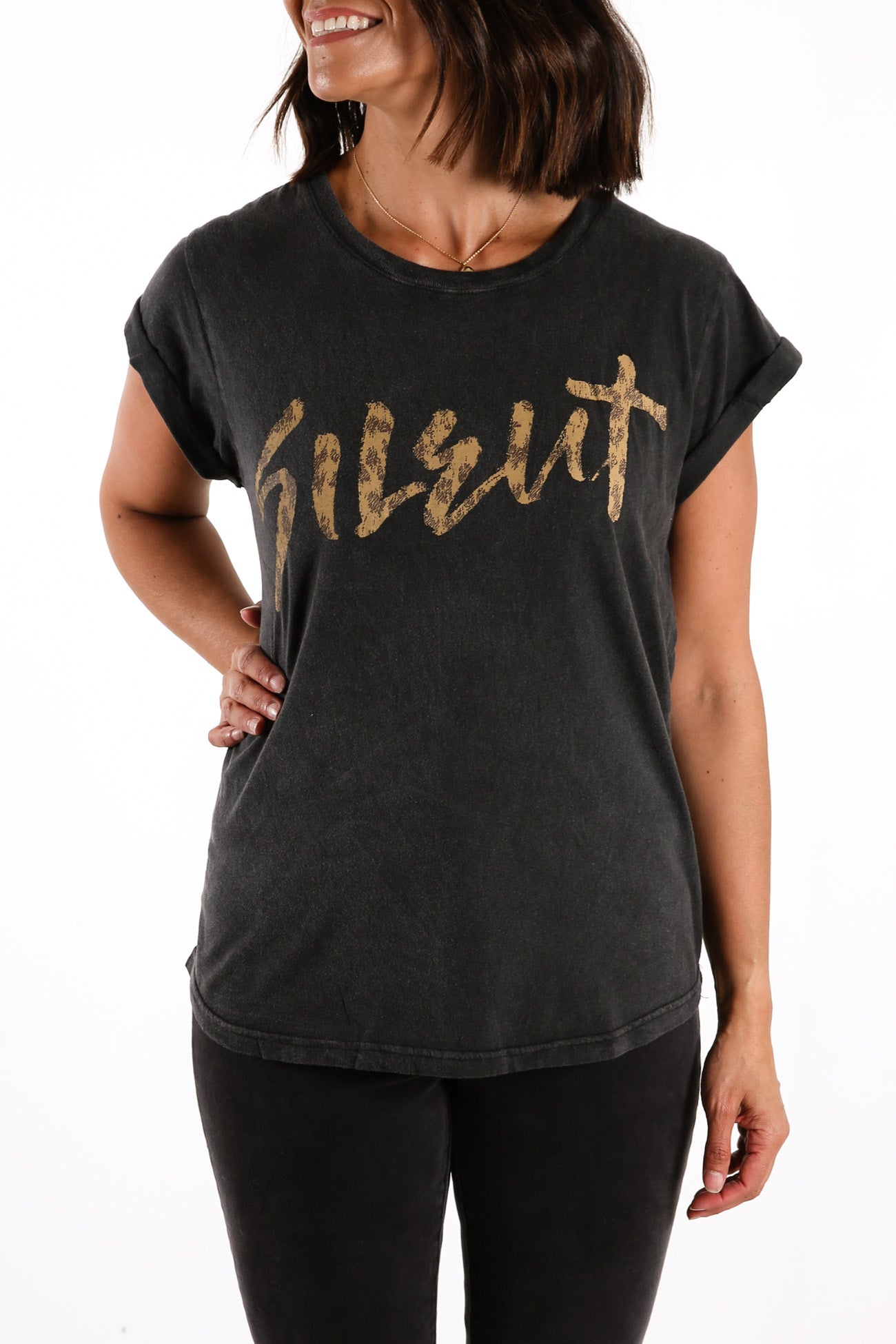 Stray Tee Washed Black