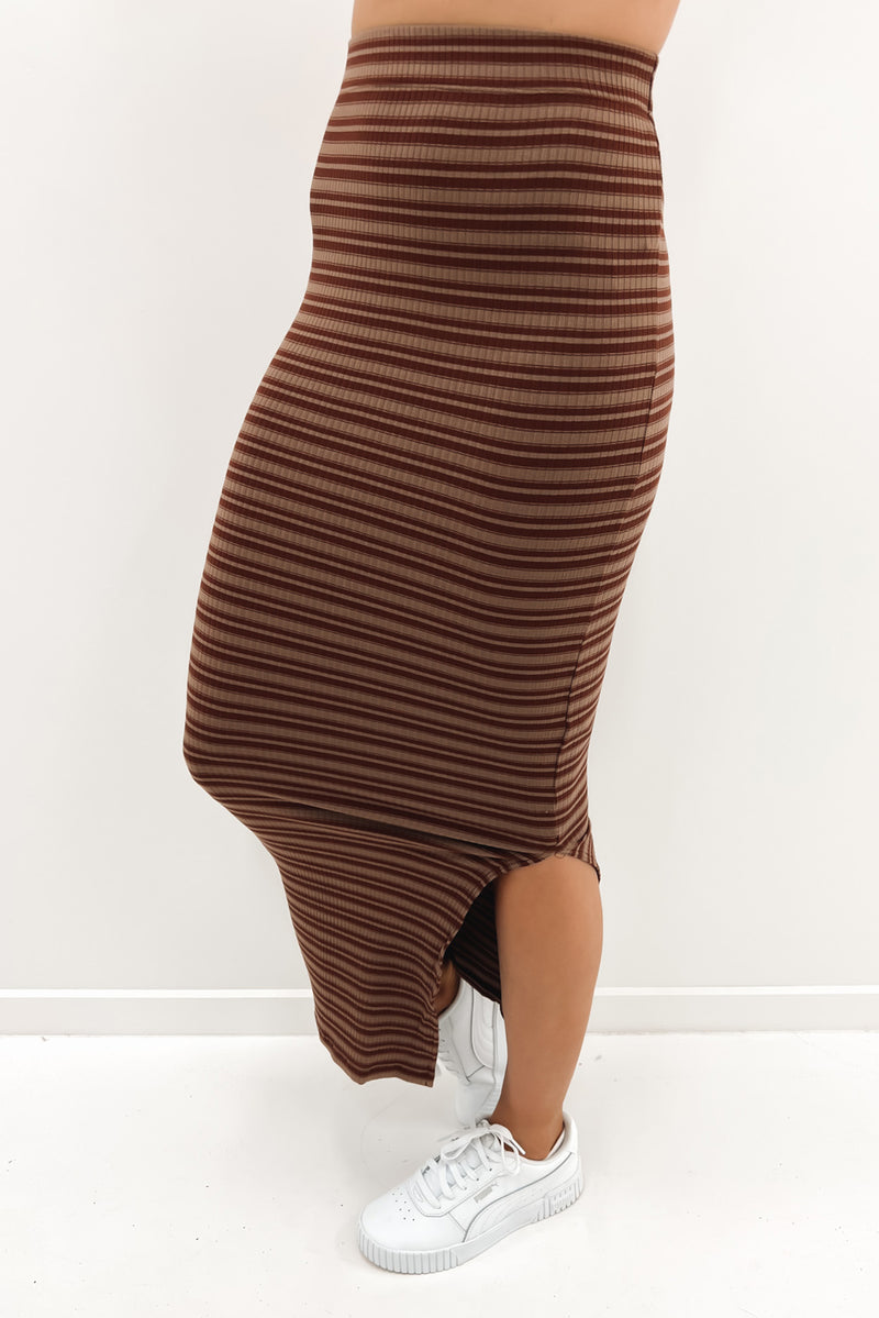 Suki Midi Skirt Stripe