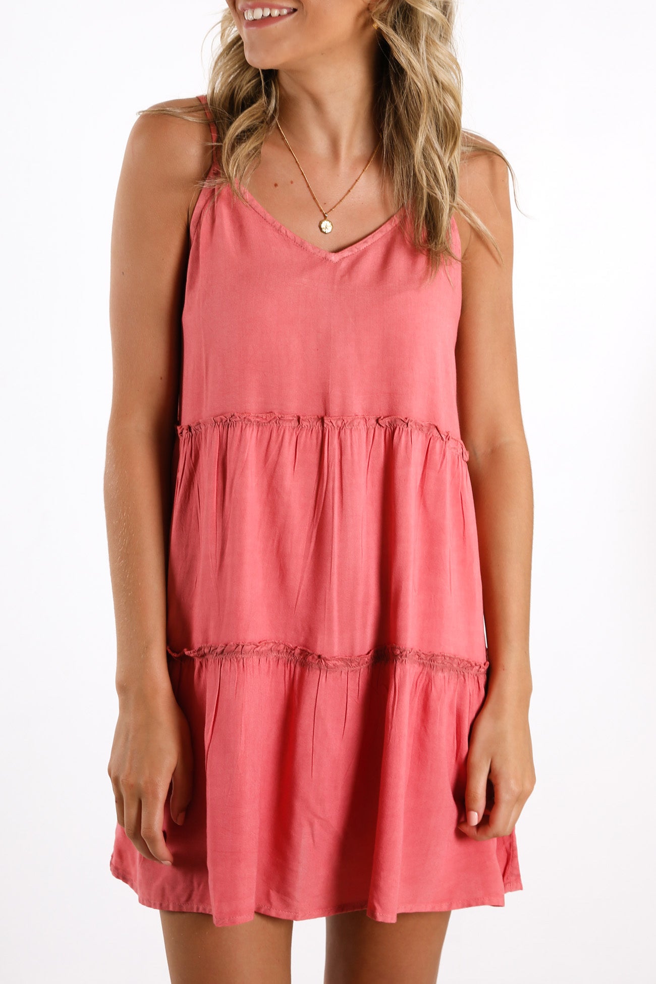 Supple Washed Dress Rose