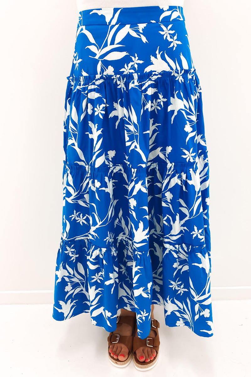 Suri Maxi Skirt Blue