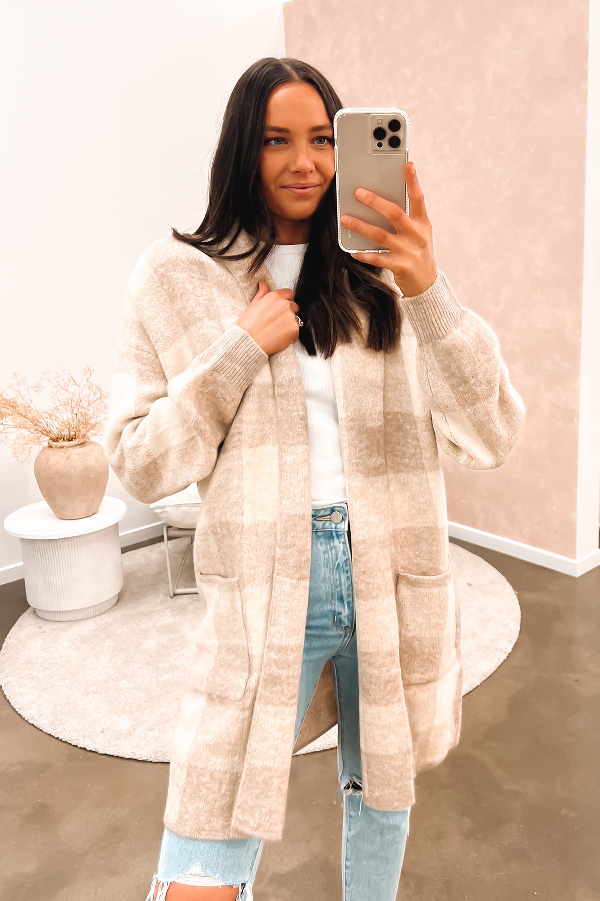 The on sale beige cardigan