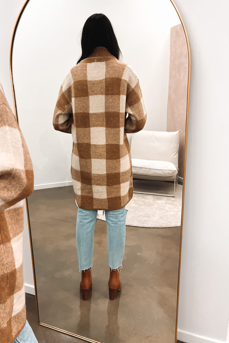 Tahnee Cardigan Tan Jean Jail