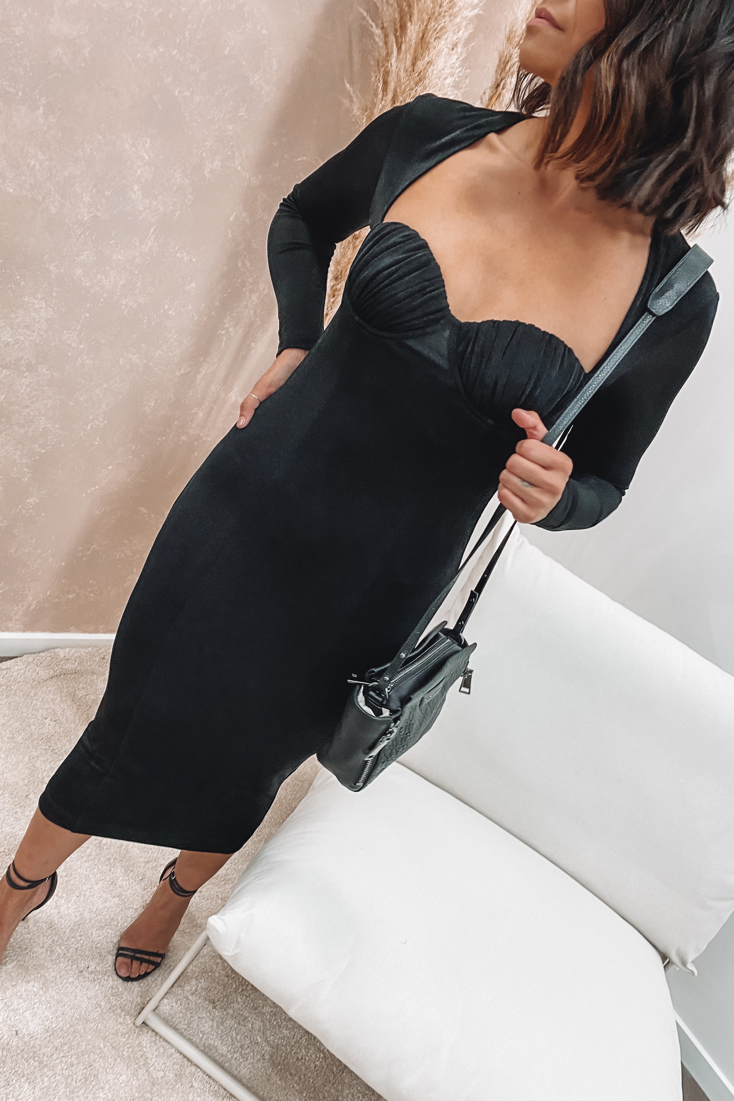 Tara Midi Dress Black