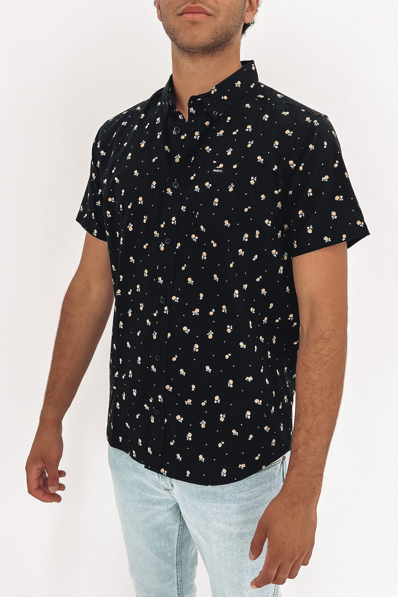 That'll Do Slim Fit Short Sleeve Shirt RVCA Black