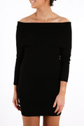 The Venice Knitted Dress Black