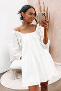 Theodore Mini Dress White