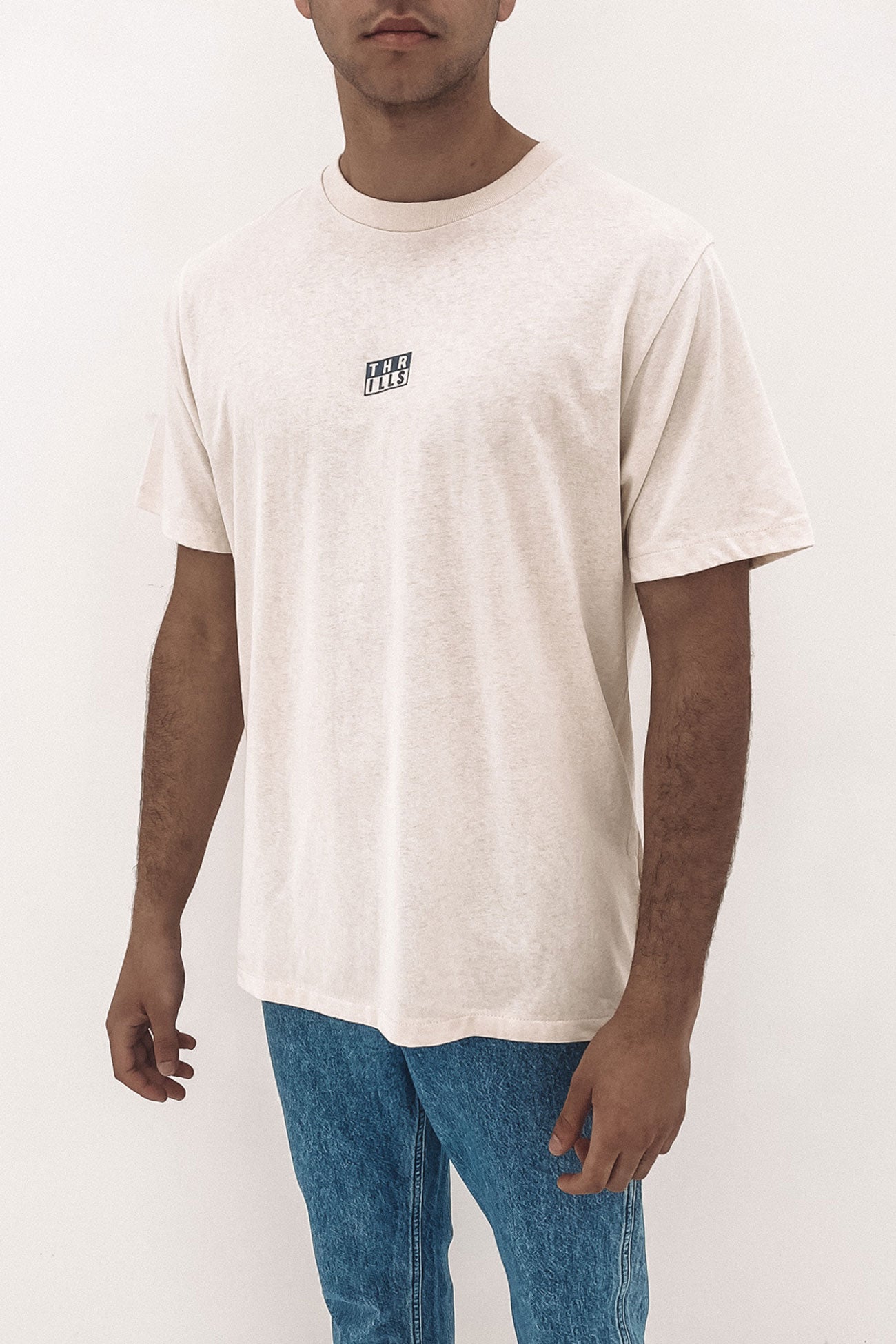 Thrills Stack Merch Fit Tee Heritage White