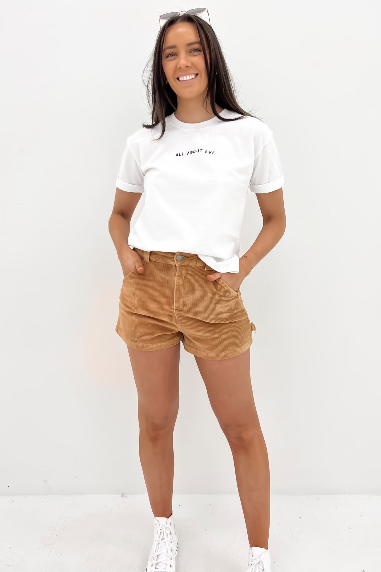 Toby Cord Short Tan